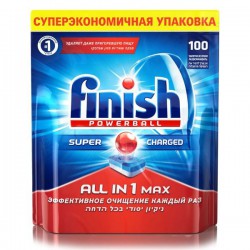 Средство для посудомоечных машин, Finish (Финиш) №100 Олл ин уан моющее в таблетках